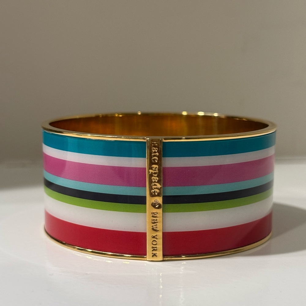 KATE SPADE Beach Stripe Wide Bangle Bracelet - Picture 4 of 8